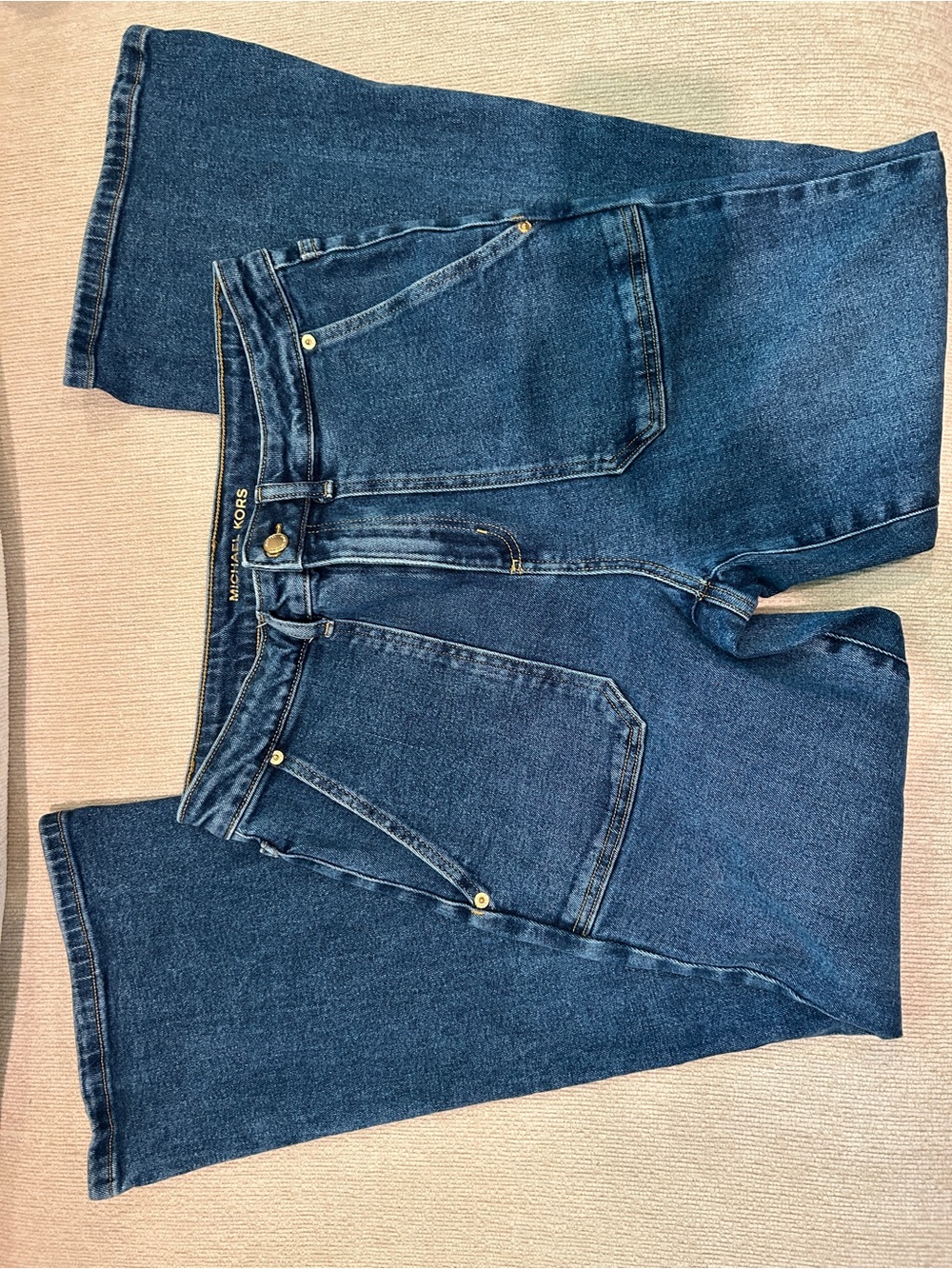 Michael Kors Women’s Dark Blue Denim Jeans - Picture 2 of 4